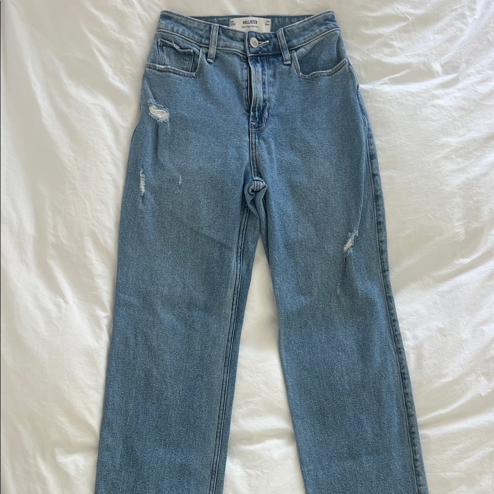 Hollister Ultra High-Rise Dad Jeans, Size 24 Short
